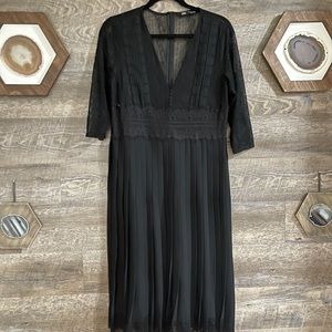 Zara Black Lace Dress, Medium
